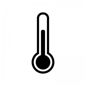 温度計のシルエット