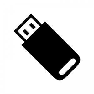 USBメモリのシルエット02