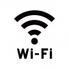 Wi-Fiマークのシルエット