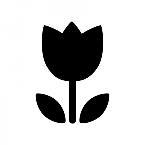 チュ－リップ モノクロ原画 チューリップ】の画像素材(40902633