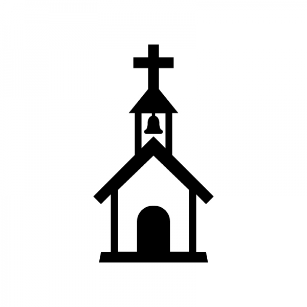 教会のシルエット | 無料のAi・PNG白黒シルエットイラスト