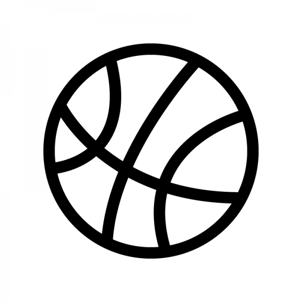 バスケットボールのシルエット | 無料のAi・PNG白黒シルエットイラスト 