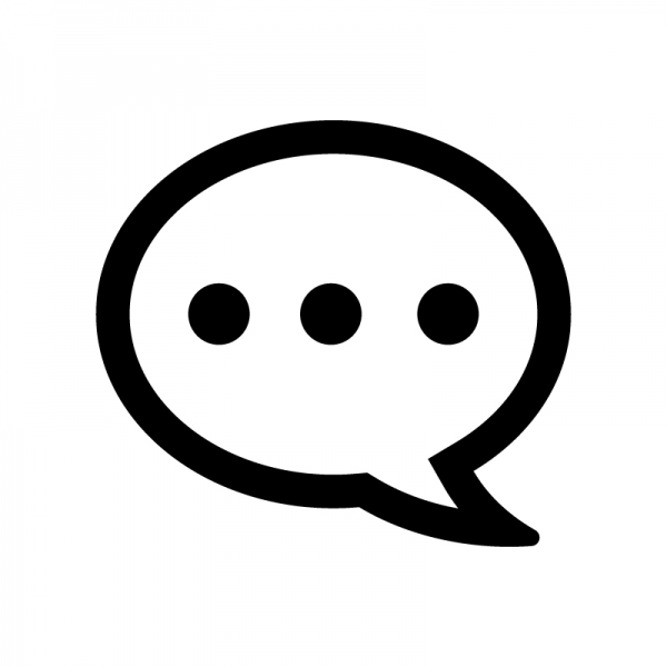 コメントのアイコン | 【商用OK/無料】シンプルなフリーアイコン素材  