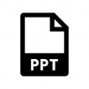 PPTファイルの白黒シルエットイラスト02