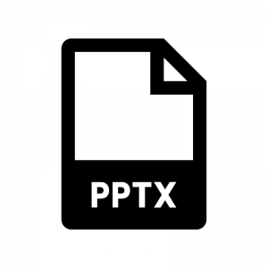PPTXファイルの白黒シルエットイラスト02
