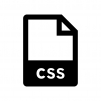 CSSファイルの白黒シルエットイラスト02