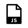 JSファイルの白黒シルエットイラスト02