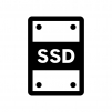 SSDの白黒シルエットイラスト02