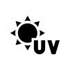 UV・紫外線の白黒シルエットイラスト03