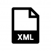 XMLファイルの白黒シルエットイラスト02