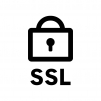 SSL通信の白黒シルエットイラスト04