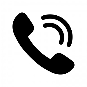 電話の発信・着信のシルエット | 無料のAi・PNG白黒シルエットイラスト