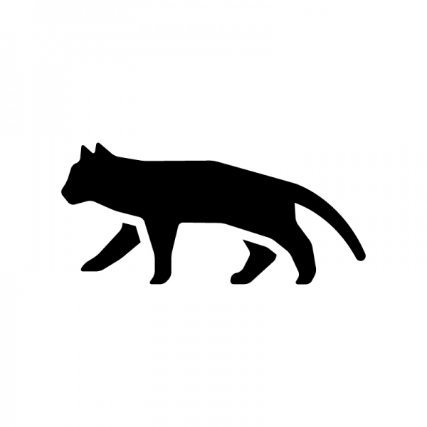 猫のシルエットタペストリー 猫のシルエットタペストリー