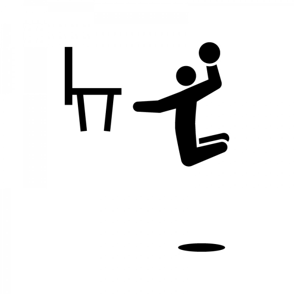 バスケットボールのシルエット04 | 無料のAi・PNG白黒シルエットイラスト 