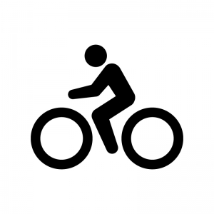 自転車競技 サイクリングのシルエット02 無料のai Png白黒シルエットイラスト