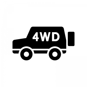 車・4WDのシルエット | 無料のAi・PNG白黒シルエットイラスト