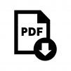 PDFファイルをダウンロードの白黒シルエットイラスト02