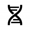 DNAの白黒シルエットイラスト02