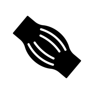 筋肉繊維の白黒シルエットイラスト