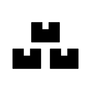 在庫の白黒シルエットイラスト