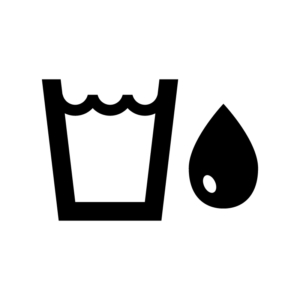水／ドリンクの白黒シルエットイラスト
